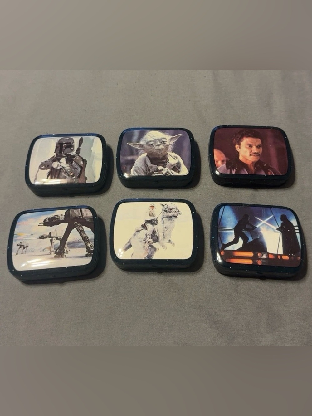 Vintage 1980 Star Wars Empire Strikes Back SET of 6 Micro Tin Collectibles! - Picture 14 of 14